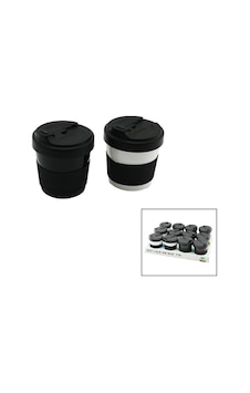 Qlux L-00985 Cozy No-1 Plastik Kahve Bardağı 400 Ml - Silikon Kaplama Göbekli- 24'li Paket Diğer Qlux L-00985 Cozy No-1 Plastik Kahve Bardağı 400 Ml - Silikon Kaplama Göbekli- 24'li Paket Diğer