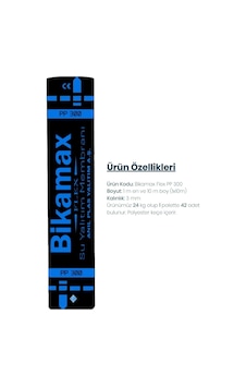 Bikamax Pp 300 Flex Rulo Membran, 3 Mm, Polyester Keçeli, 1 Rulo 10 M2 1 Palet 42 Rulo Bikamax Pp 300 Flex Rulo Membran, 3 Mm, Polyester Keçeli, 1 Rulo 10 M2 1 Palet 42 Rulo