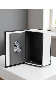 Anahtarlı Kitap Görünümlü Çelik Mini Kasa 18.5x11.5x5.6 Cm Anahtarlı Kitap Görünümlü Çelik Mini Kasa 18.5x11.5x5.6 Cm