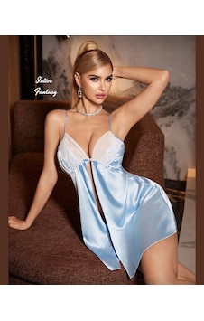 Intive Fantasy Bebek Mavisi Önü Tamamen Açık Göğsü Ve Arkası Tül Çok Renkli Intive Fantasy Bebek Mavisi Önü Tamamen Açık Göğsü Ve Arkası Tül Çok Renkli