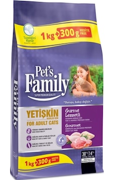Pet's Family Gurme Yetişkin Kedi Maması 1300 G Pet's Family Gurme Yetişkin Kedi Maması 1300 G