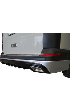 Volkswagen Transporter Uyumlu T6 Arka Tampon Altı Difüzör Md Fiber 2015 Ve Sonrası