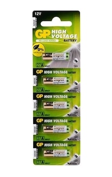 Şarj Edilebilen Pil Gp 27a Mn27 12v Alkalin Pil Kepenk Anahtar Pili Beşli Paket