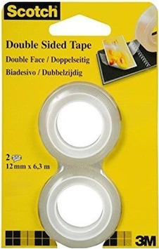 Scotch Çift Taraflı Bant Astarsız 2'li 12x6,3 Scotch Çift Taraflı Bant Astarsız 2'li 12x6,3