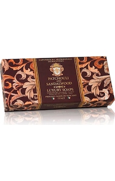 Saponificio Artigianale Fiorentino Sabun Patchouli and Sandalwood 3 x 125 G