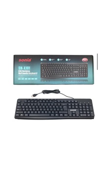 Sonia Sn-x101 Usb Multimedya Klavye, Siyah, Q Türkçe Düzen, Kablolu, Tam Boy Sonia Sn-x101 Usb Multimedya Klavye, Siyah, Q Türkçe Düzen, Kablolu, Tam Boy