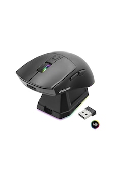 Kablosuz Gaming Rgb Mouse Şarj Standlı - Siyah Mf1215b