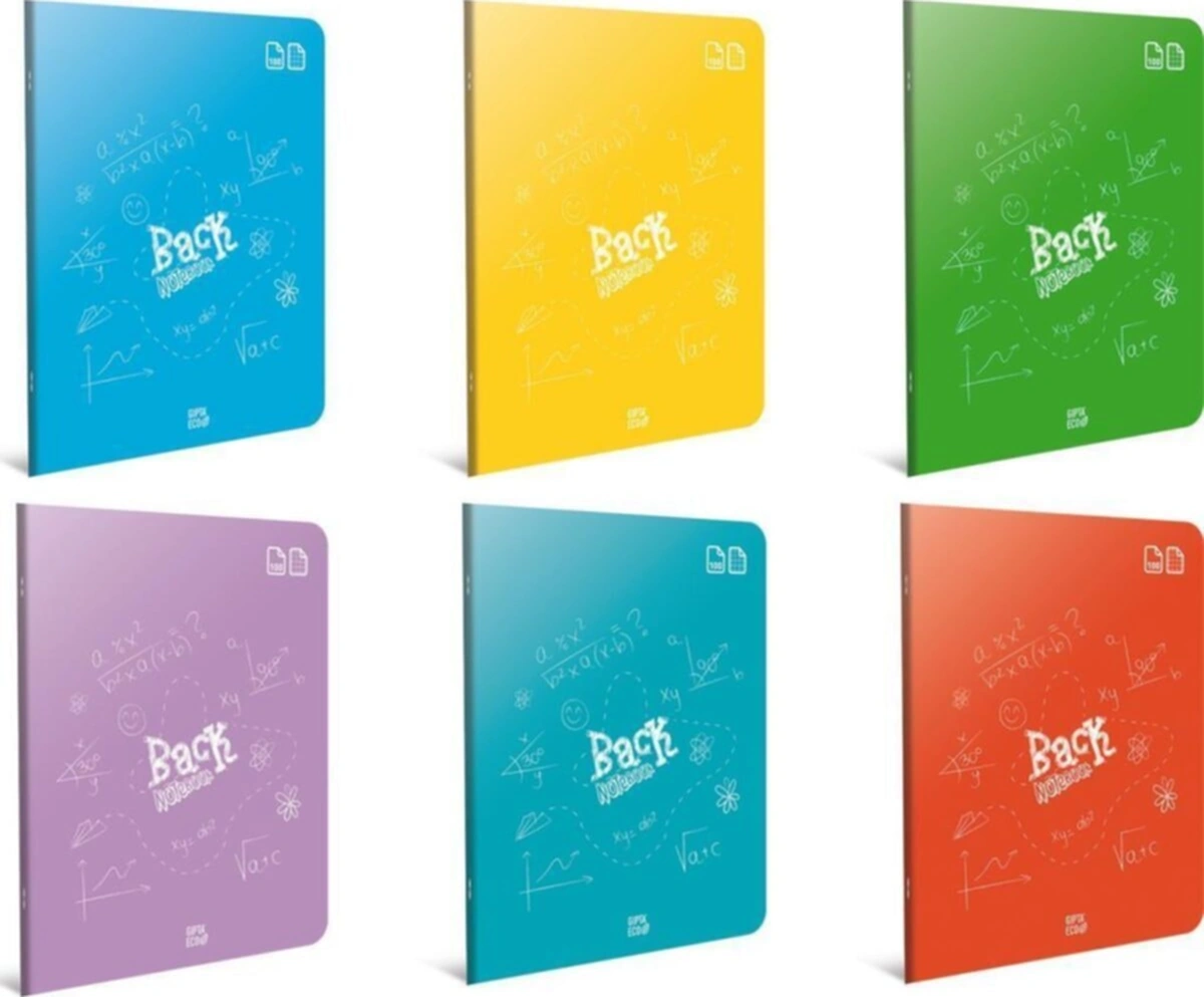 Back Tel Dikişli Plastik Kapak A4 Defter-100 Yaprak Çizgili Back Tel Dikişli Plastik Kapak A4 Defter-100 Yaprak Çizgili