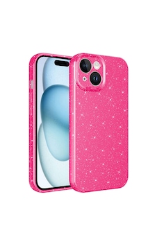 Forzacase Apple Uyumlu iPhone 13 Glare Serisi Kamera Korumalı Simli Silikon Kılıf Pembe Forzacase Apple Uyumlu iPhone 13 Glare Serisi Kamera Korumalı Simli Silikon Kılıf Pembe