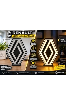 Renault Masa Lambası , Renault Logolu Led Işıklı Masa Lambası , Renault Gündüz Gece Masa Lambası Siyah Renault Masa Lambası , Renault Logolu Led Işıklı Masa Lambası , Renault Gündüz Gece Masa Lambası Siyah