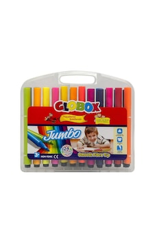Globox 24 Lü Üçgen Jumbo Keçeli Kalem
