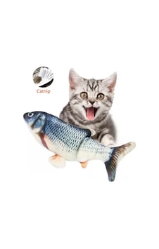 Tineke Balık Kedi Nanesi Otlu Çıngıraklı Peluş Kedi Oyuncağı Tineke Balık Kedi Nanesi Otlu Çıngıraklı Peluş Kedi Oyuncağı