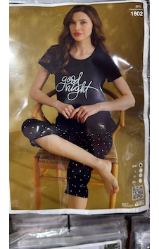 Seam Life Seam Lıfe Bayan Kapri Takım-1602 Siyah Seam Life Seam Lıfe Bayan Kapri Takım-1602 Siyah