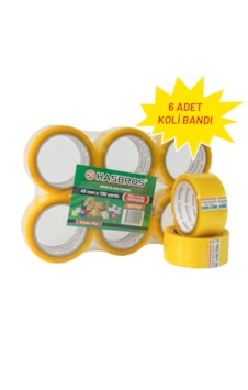 Hasbros 45mmx100 Yards Koli Bandı - 6 Adet 6 Hasbros 45mmx100 Yards Koli Bandı - 6 Adet 6