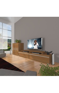 Decoraktiv Ekoflex On Mdf Tv Ünitesi Tv Sehpası Ceviz Decoraktiv Ekoflex On Mdf Tv Ünitesi Tv Sehpası Ceviz