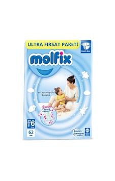 Molfix 6 Numara Bebek Bezi 62'li Molfix 6 Numara Bebek Bezi 62'li