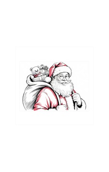 Noel Baba Ve Hediyeler Desenli Mdf Tablo Noel Baba Ve Hediyeler Desenli Mdf Tablo