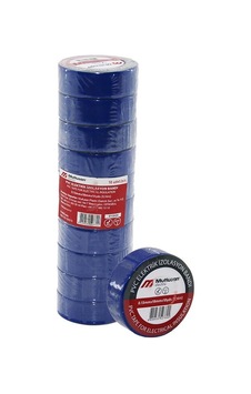 Mutlusan Pvc İzolasyon Elektrik Bantı 9.14mm 0.13x19x10yds Mavi Bandı Lüx - 10'li Paket Mutlusan Pvc İzolasyon Elektrik Bantı 9.14mm 0.13x19x10yds Mavi Bandı Lüx - 10'li Paket