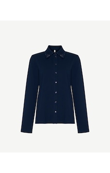 Yargıcı Taş Detaylı Polo Yaka Uzun Kol T-shirt 26kkts9020x 004 Lacivert Yargıcı Taş Detaylı Polo Yaka Uzun Kol T-shirt 26kkts9020x 004 Lacivert