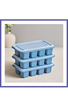Bezos Kapaklı Plastik 3'lü Mini Küp Buzluk Nıda Çok Renkli Bezos Kapaklı Plastik 3'lü Mini Küp Buzluk Nıda Çok Renkli