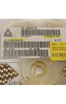 W40007d6475k 4.7mf 20v D S+m Tantal Kondansatör 50 Adet W40007d6475k 4.7mf 20v D S+m Tantal Kondansatör 50 Adet