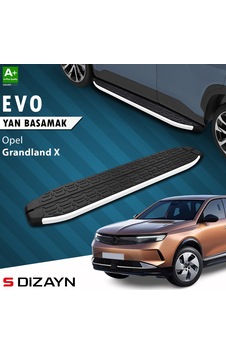 S-dizayn Opel Grandland 2 Elektrikli Evo Aluminyum Yan Basamak 193 Cm 2024 Üzeri A+ Kalite