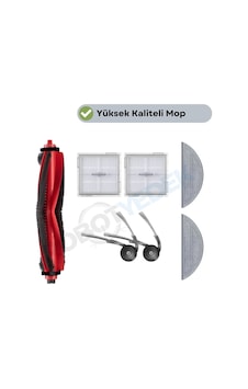 Roborock S8 Pro Ultra Değil Uyumlu Fırça Hepa Filtre Mop Seti-7 Parça Roborock S8 Pro Ultra Değil Uyumlu Fırça Hepa Filtre Mop Seti-7 Parça