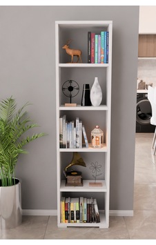 Nova Kitaplık Ofis Dekoratif Kitaplık Çok Amaçlı Raf Salon Kitaplık Beyaz Beyaz Nova Kitaplık Ofis Dekoratif Kitaplık Çok Amaçlı Raf Salon Kitaplık Beyaz Beyaz