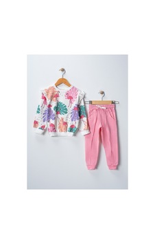 Veramoni Kız Çocuk Flamingo Baskılı Uzun Kollu Eşofman Sweatshırt Takım Toz Pembe Veramoni Kız Çocuk Flamingo Baskılı Uzun Kollu Eşofman Sweatshırt Takım Toz Pembe