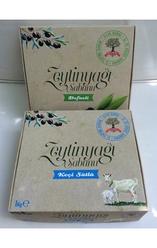 Karakılıç Doğal El Yapımı Defneli + Keçi Sütlü Zeytinyağı Sabunu 1 KG 2'li