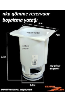 Nkp Gömme Rezervuar Boşaltma Yatağı Dar Model İç Takım Orta Göbek Beyaz Nkp Gömme Rezervuar Boşaltma Yatağı Dar Model İç Takım Orta Göbek Beyaz