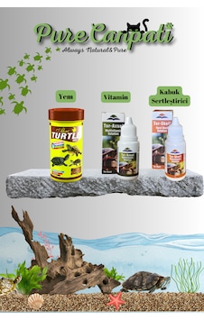 Kaplumbağa Yem + Vitamin + Kabuk Bakım Seti Turtle Mix Kaplumbağa Yem + Vitamin + Kabuk Bakım Seti Turtle Mix