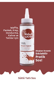 Melwiss Chocolate Sütlü Tatlı Sos 330 Gr- Waffle & Krep & Pankek Sosu Melwiss Chocolate Sütlü Tatlı Sos 330 Gr- Waffle & Krep & Pankek Sosu
