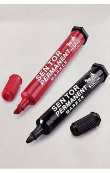 Mavi Permanent Markör Kalem Kesik Uç 2 Adet Sentör Kalıcı Marker Kalem Tüm Koli Karton Çuval Cam Plastik Yüzeylerde Mavi Permanent Markör Kalem Kesik Uç 2 Adet Sentör Kalıcı Marker Kalem Tüm Koli Karton Çuval Cam Plastik Yüzeylerde