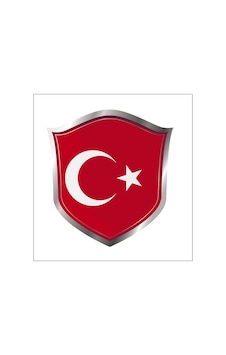 Türk Bayrağı Ay Yıldız Sticker 2 Adet 13 Cm