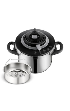 Tefal P4550731 Clipso+ Chef 4 Pişirme Programlı 6 Litre Düdüklü Siyah Tefal P4550731 Clipso+ Chef 4 Pişirme Programlı 6 Litre Düdüklü Siyah
