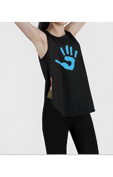 Cda Siyah Yırtmaçlı Blue Hand Spor Kadın Atlet Siyah