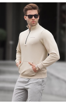 Madmext Madmext Bej Erkek Sweatshirt 5300-bej Bej Madmext Madmext Bej Erkek Sweatshirt 5300-bej Bej