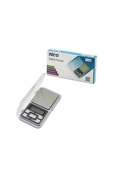 Mini 6x12cm Hassas Tartı - Terazi 300gr/0.01gr Şeffaf Pls.kapaklı - Pilli 2pcs İnce