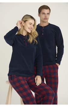 Kocabey 7304-k Kadın Midi Yaka Pijama Takım Lacivert Kocabey 7304-k Kadın Midi Yaka Pijama Takım Lacivert