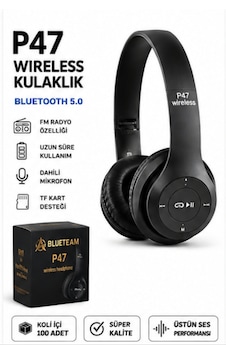 P47 Kafa Üstü Bluetooth Kulaklık