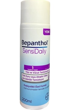 Bepanthol Sensidaily Yüz Ve Vücut Temizleme Jeli 200 Ml - Skt:12m Bepanthol Sensidaily Yüz Ve Vücut Temizleme Jeli 200 Ml - Skt:12m