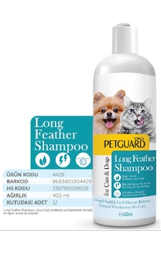Petguard Uzun Tüy İçin Kedi Köpek Sıvı Şampuanı 400 ML