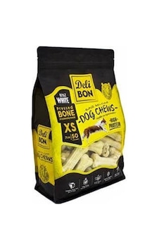 Delibon Beyaz Deri Köpek Çiğneme Pres Kemik 7 CM XS 50'li Delibon Beyaz Deri Köpek Çiğneme Pres Kemik 7 CM XS 50'li