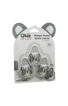 3pcs Koala Askı Şeffaf Askı Yapışkanlı Montaj - 3pcs Koala Askı Şeffaf Askı Yapışkanlı Montaj -