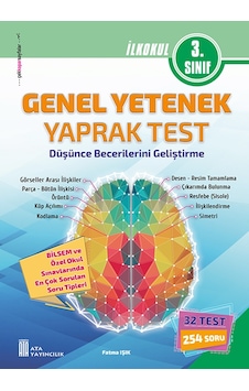 3. Sınıf Bilsem Genel Yetenek Yaprak Test 3. Sınıf Bilsem Genel Yetenek Yaprak Test