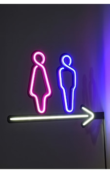 Wc Yönlendirme Neon Tabela