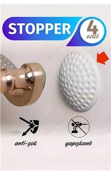 Kapı Stopperi Golf Topu Model Kapı Çarpma Önleyici 4 Adet 721172 Kapı Stopperi Golf Topu Model Kapı Çarpma Önleyici 4 Adet 721172