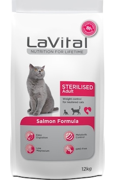 Lavital Sterilised Adult Somonlu Kısırlaştırılmış Yetişkin Kedi Maması 12 Kg Lavital Sterilised Adult Somonlu Kısırlaştırılmış Yetişkin Kedi Maması 12 Kg
