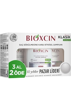 Bioxcin Klasik Yağlı Saçlar İçin Şampuan 3 x 300 ML